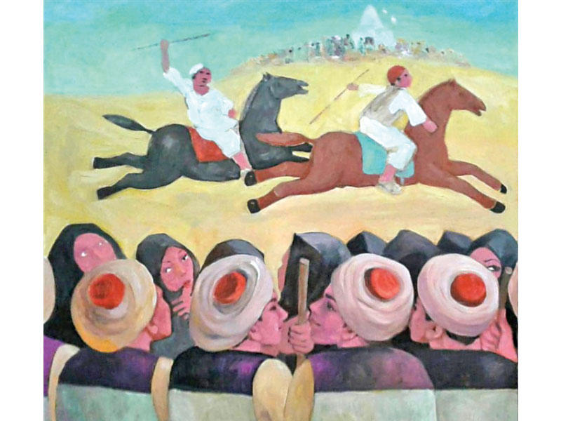 لوحة من «أهازيج النوبة»