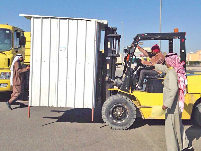 إزالة الأكشاك المخالفة