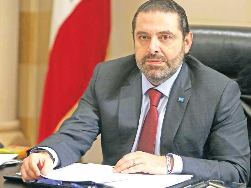  رئيس الحكومة اللبنانية سعد الحريري 