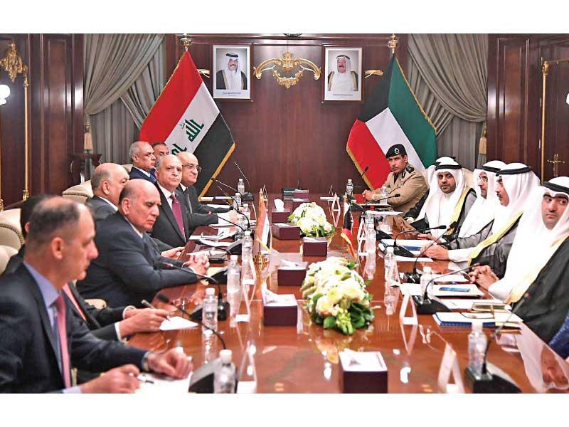 جلسة مباحثات رسمية بين دولة الكويت وجمهورية العراق