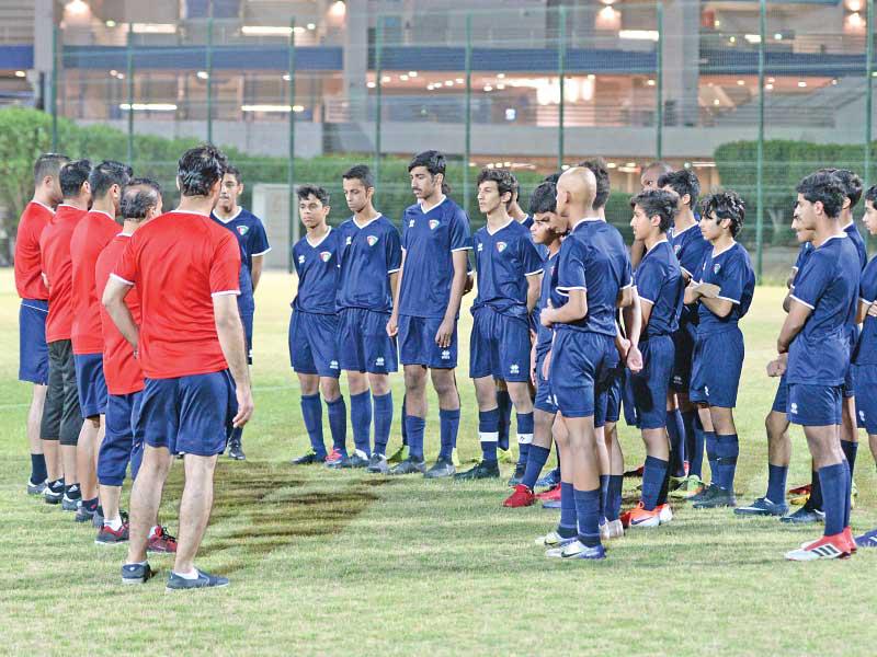 جانب من تدريب الناشئين