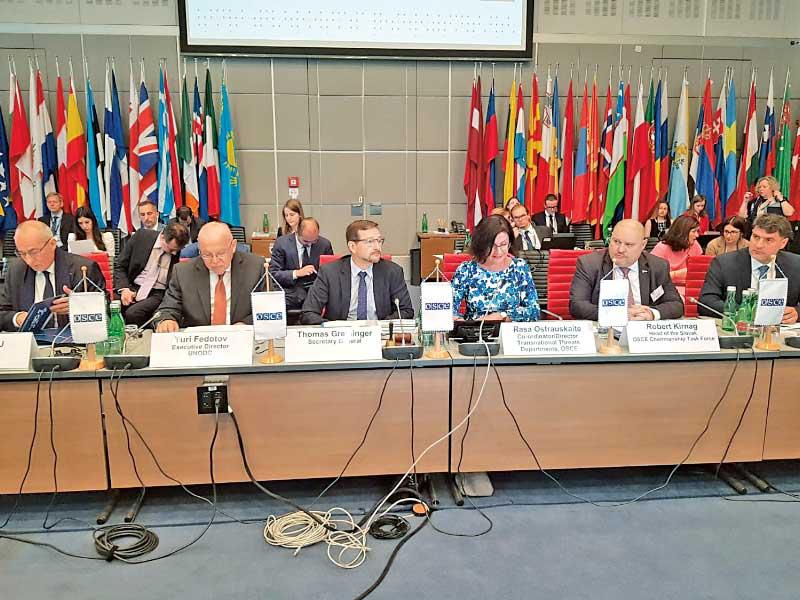 جانب من اجتماع منظمة الأمن والتعاون في أوروبا