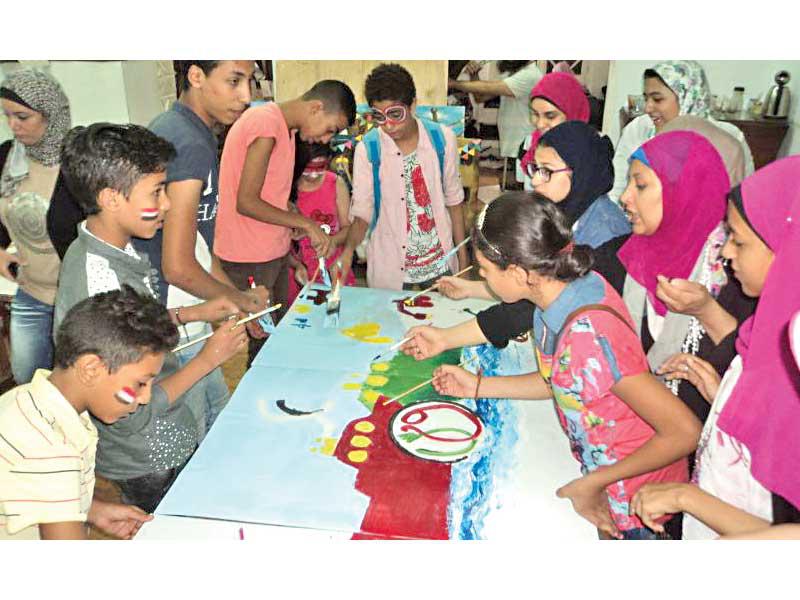 من فعاليات الرسم في مصر 