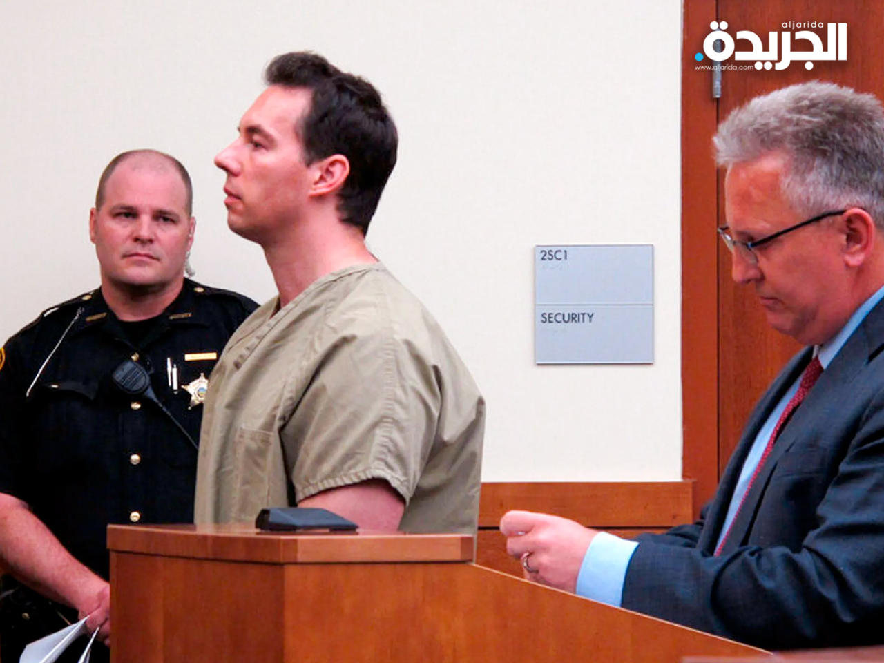 الطبيب وليام هاسيل خلال جلسة محاكمته