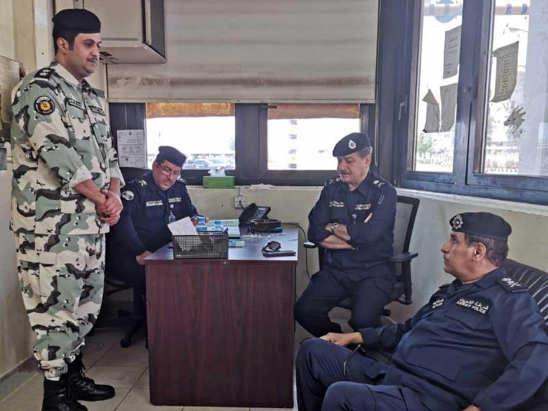 النهام متفقداً البوابات الأمنية بالمنشآت النفطية