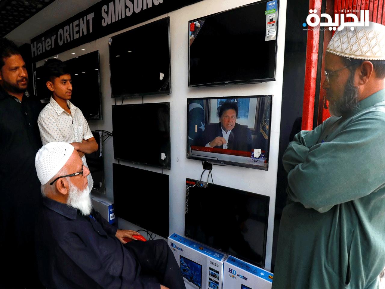 رئيس وزراء باكستان عمران خان في رسالة متلفزة