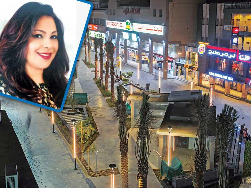 مشروع برايح سالم  وباللإطار نائبة المدير العام للبلدية لشؤون قطاع المشاريع، المهندسة نادية الشريدة