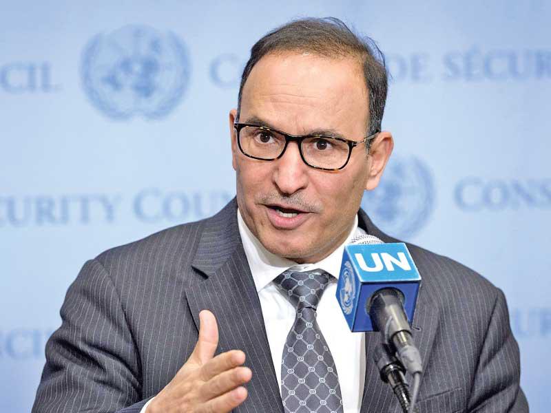 مندوب الكويت الدائم لدى الأمم المتحدة السفير منصور العتيبي