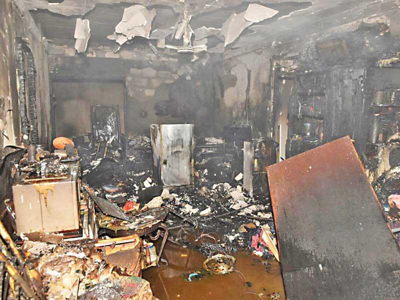 آثار الحريق