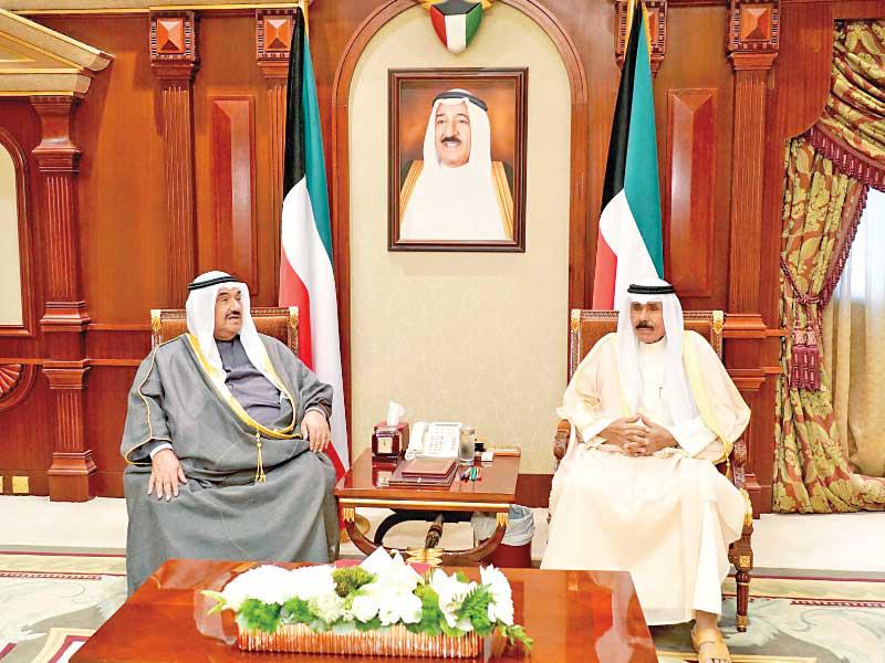 ولي العهد مستقبلاً ناصر المحمد أمس