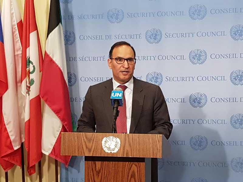 مندوب الكويت الدائم لدى الامم المتحدة السفير منصور العتيبي