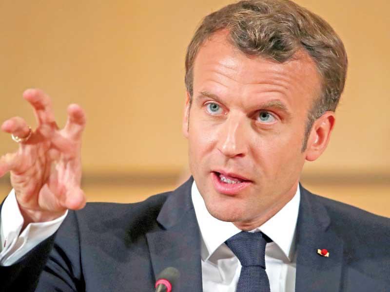  الرئيس الفرنسي إيمانويل ماكرون