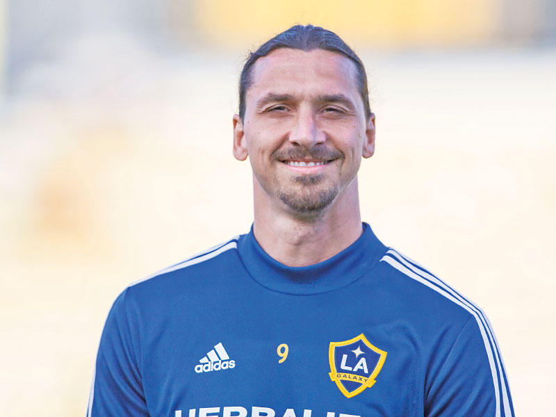 المهاجم السويدي زلاتان إبراهيموفيتش