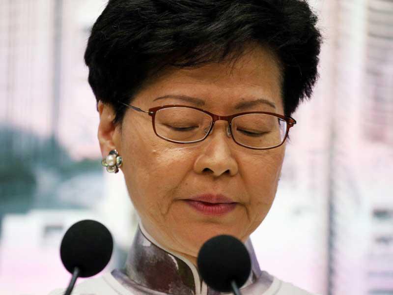 رئيسة حكومة هونغ كونغ كاري لام