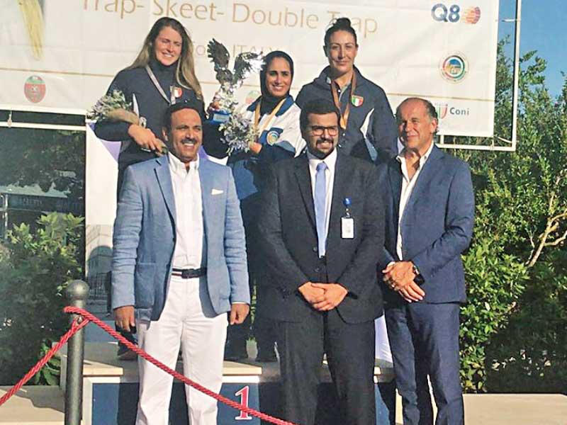 الشماع على منصة التتويج