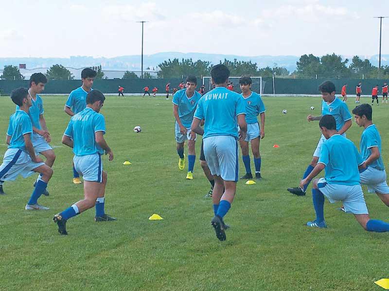 جانب من تدريب ازرق الناشئين في تركياn