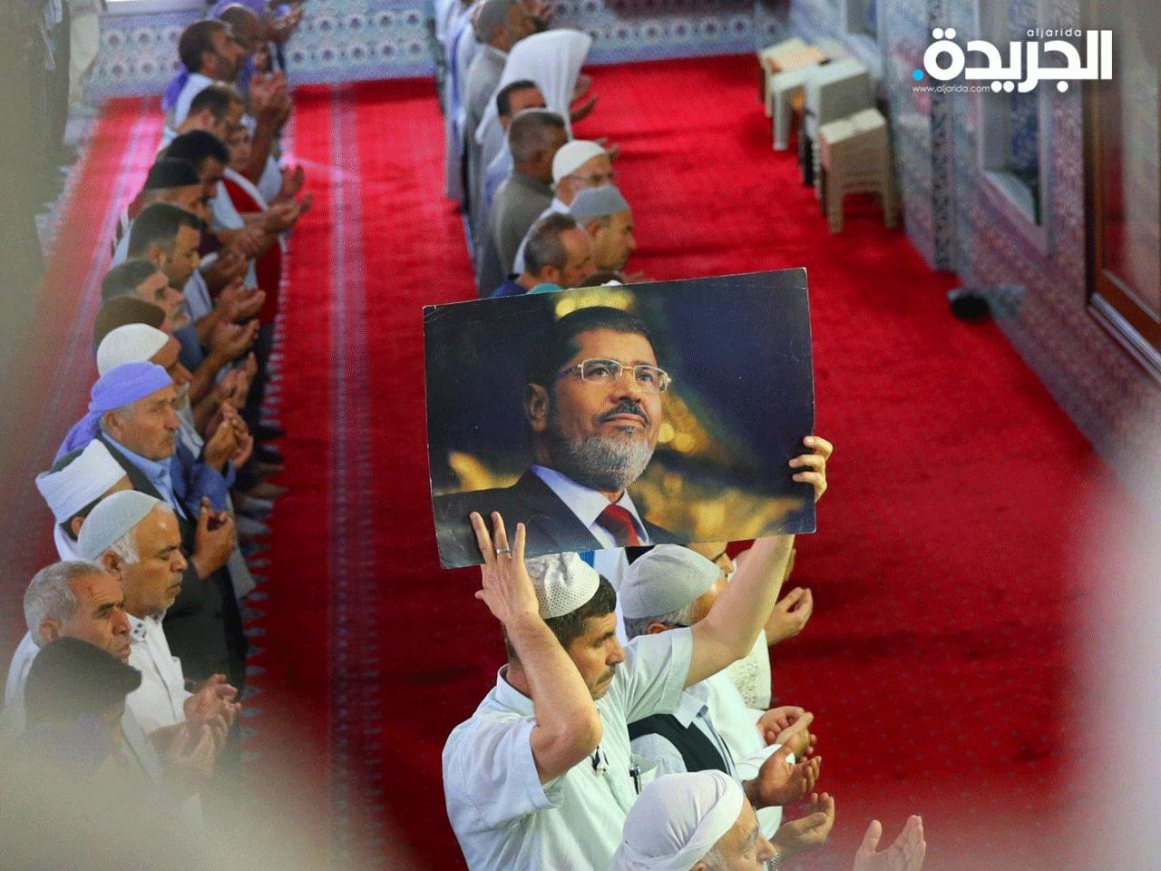 جانب من اقامة الصلاة على الرئيس الاسبق الراحل محمد مرسي