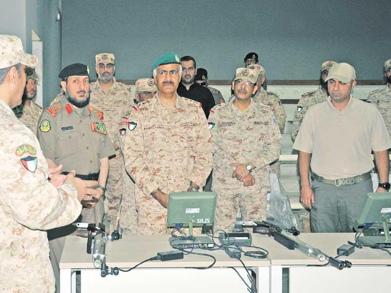 الخضر خلال افتتاح ميدان الرماية