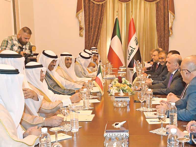 اجتماع لوزراء كويتيين وعراقيين على هامش الزيارة