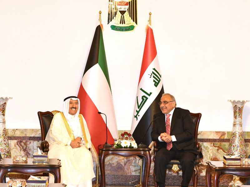 سموه يلتقي رئيس مجلس الوزراء العراقي عادل عبدالمهدي