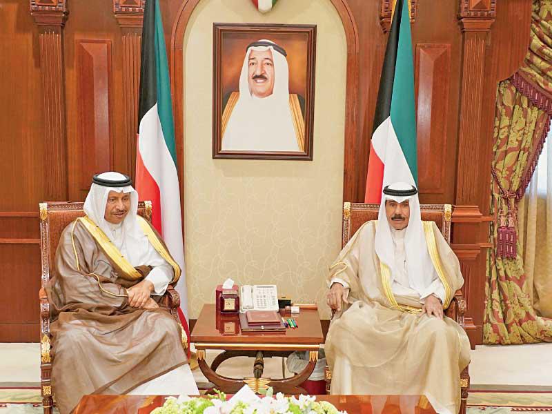 سمو ولي العهد يستقبل سمو رئيس مجلس الوزراء