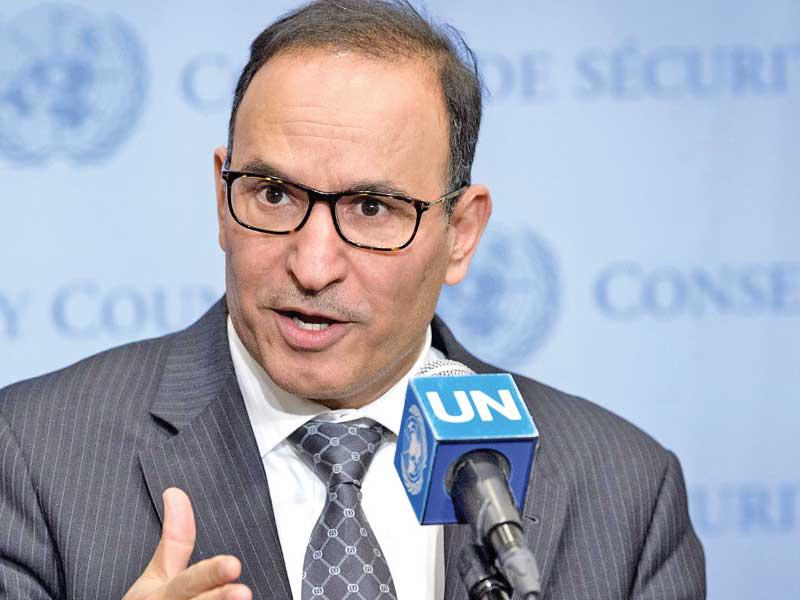 مندوب الكويت  الدائم لدى الأمم المتحدة السفير منصور العتيبي 