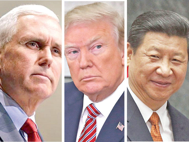 شي جين بينغ , دونالد ترامب ,  مايك بينس