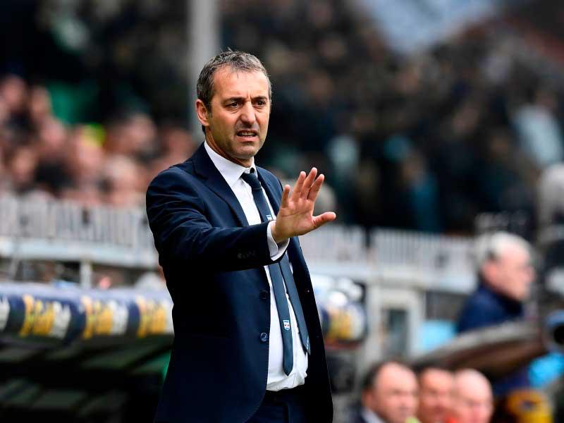  المدرب الجديد لنادي ميلان الإيطالي لكرة القدم ماركو جامباولو