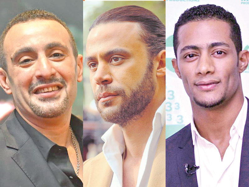 محمد رمضان و محمد إمام و أحمد السقا