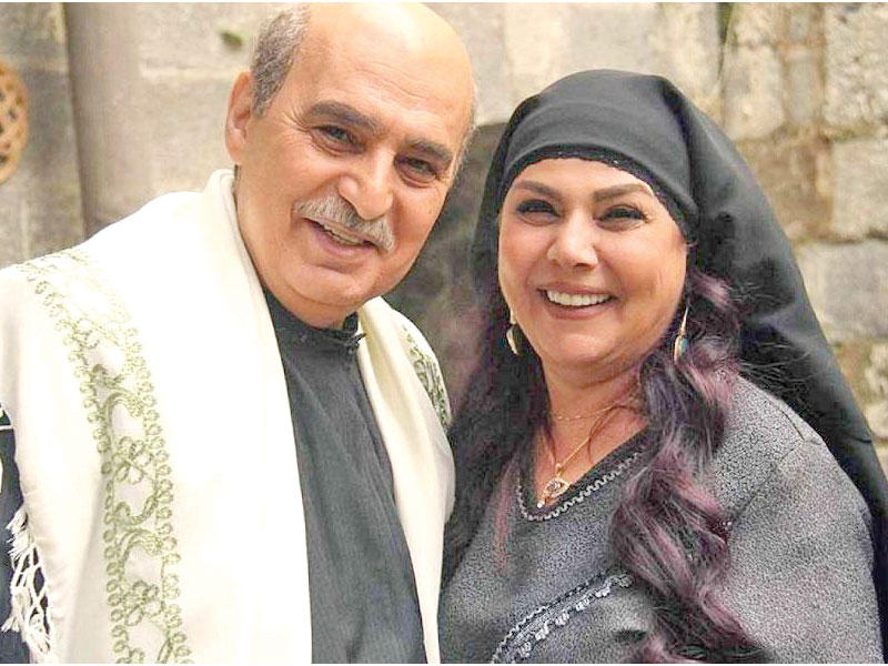 صباح الجزائري مع عباس النوري في باب الحارة 