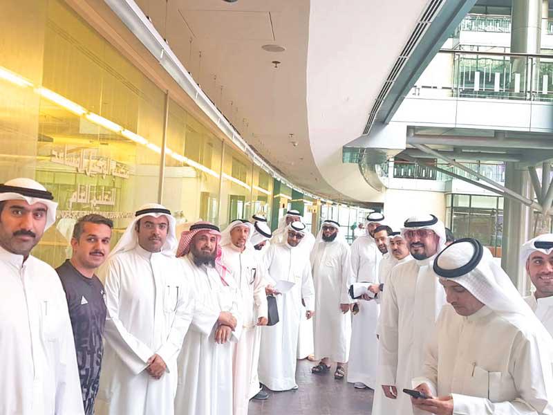 جانب من الاعتصام