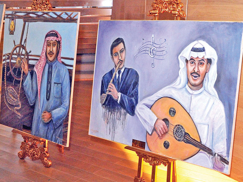 من الأعمال المعروضة 