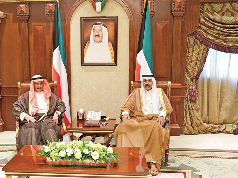 ولي العهد مستقبلاً الدعيج أمس