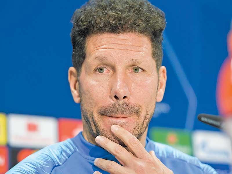 المدير الفني لأتلتيكو مدريد الإسباني الأرجنتيني دييغو سيميوني