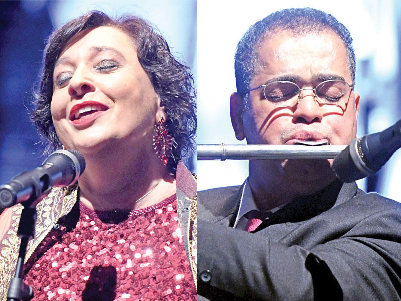 المؤلف الموسيقي أحمد الغانم و الفنانة ايما بوراتي 