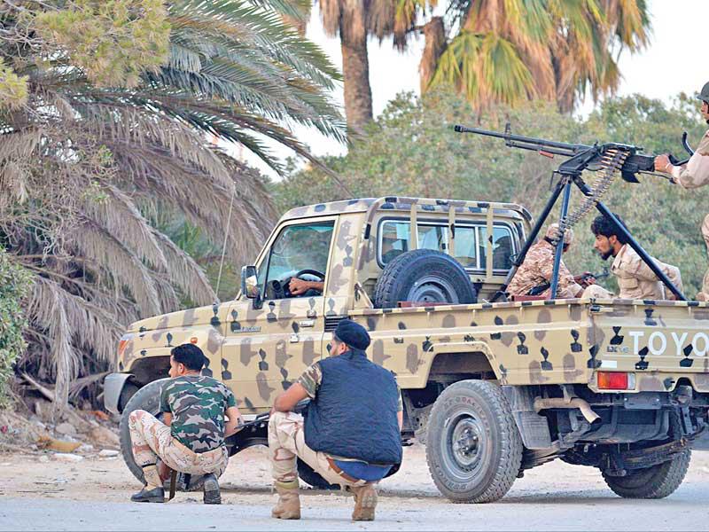 جانب من الحرب على ليبيا 