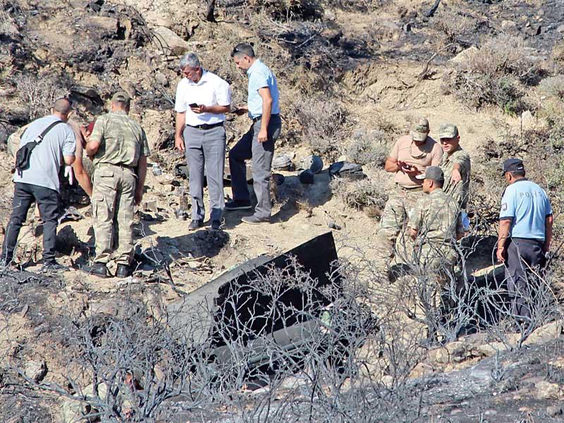 موقع سقوط الصاروخ السوري بقبرص التركية أمسt (إي بي إيه)