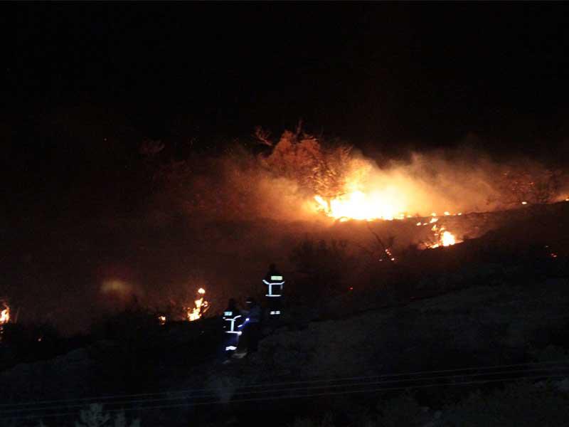 صورة لإنفجار الصاروخ السوري في قبرص