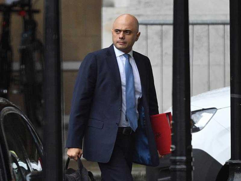 وزير الداخلية البريطاني ساجد جاويد