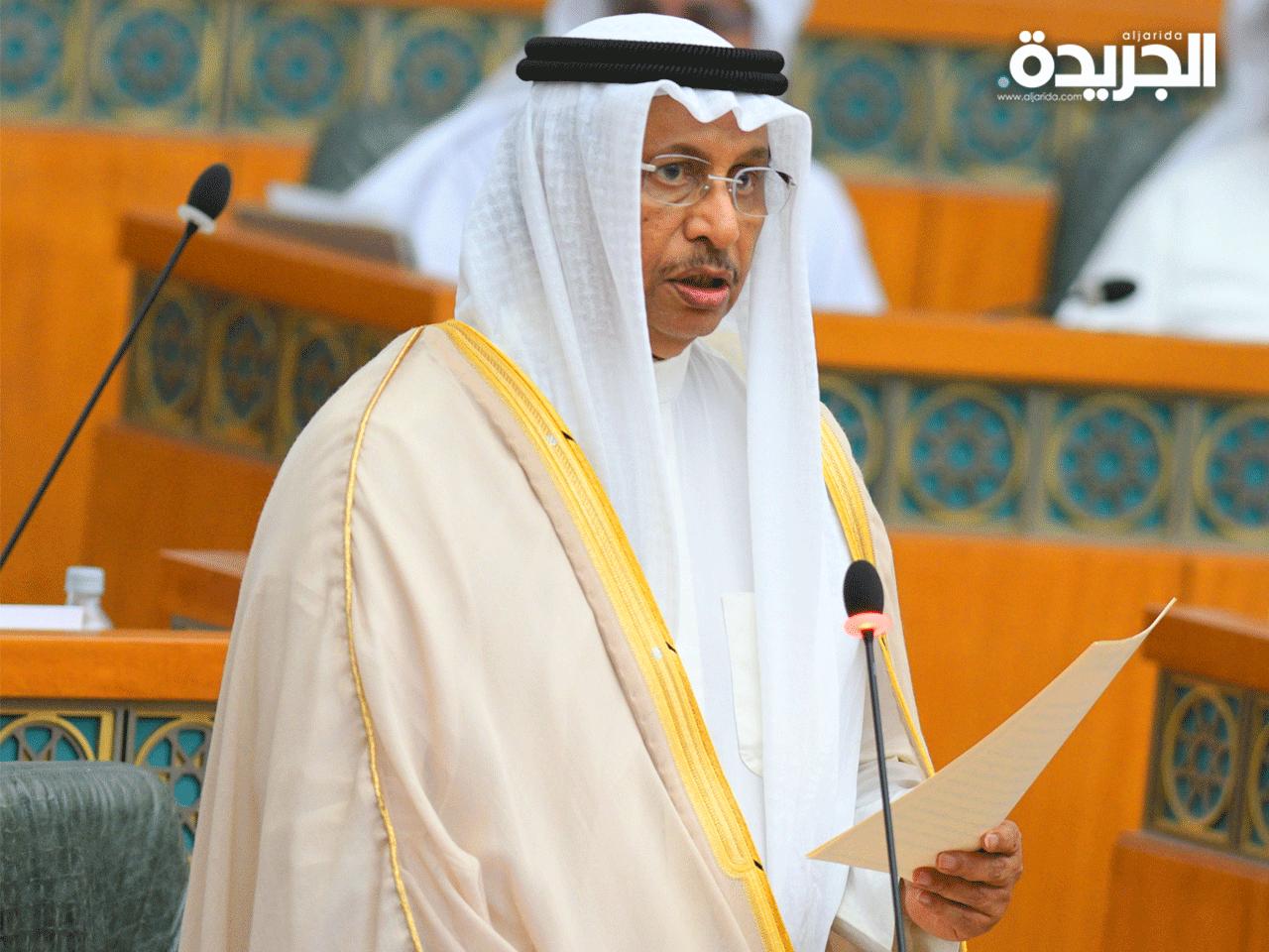 المبارك خلال كلمته في جلسة فض دور الانعقاد اليوم