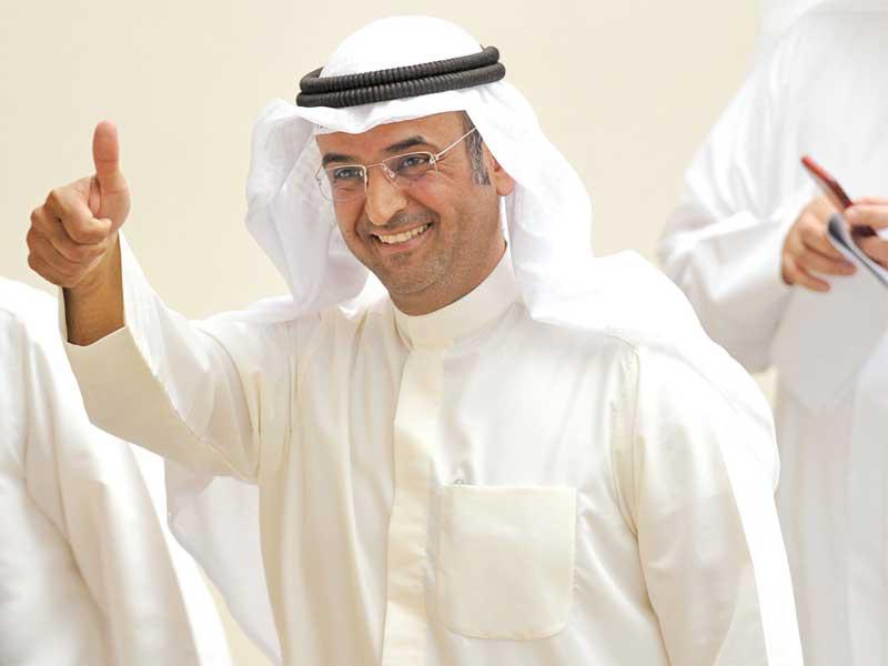  وزير المالية د. نايف الحجرف بعد تجديد الثقة