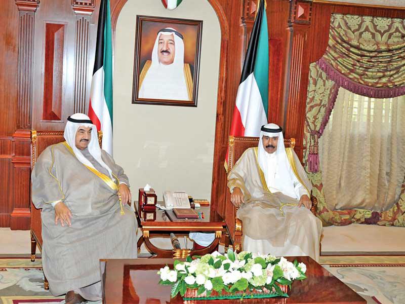 سمو ولي العهد الشيخ نواف الأحمد و سمو الشيخ ناصر المحم