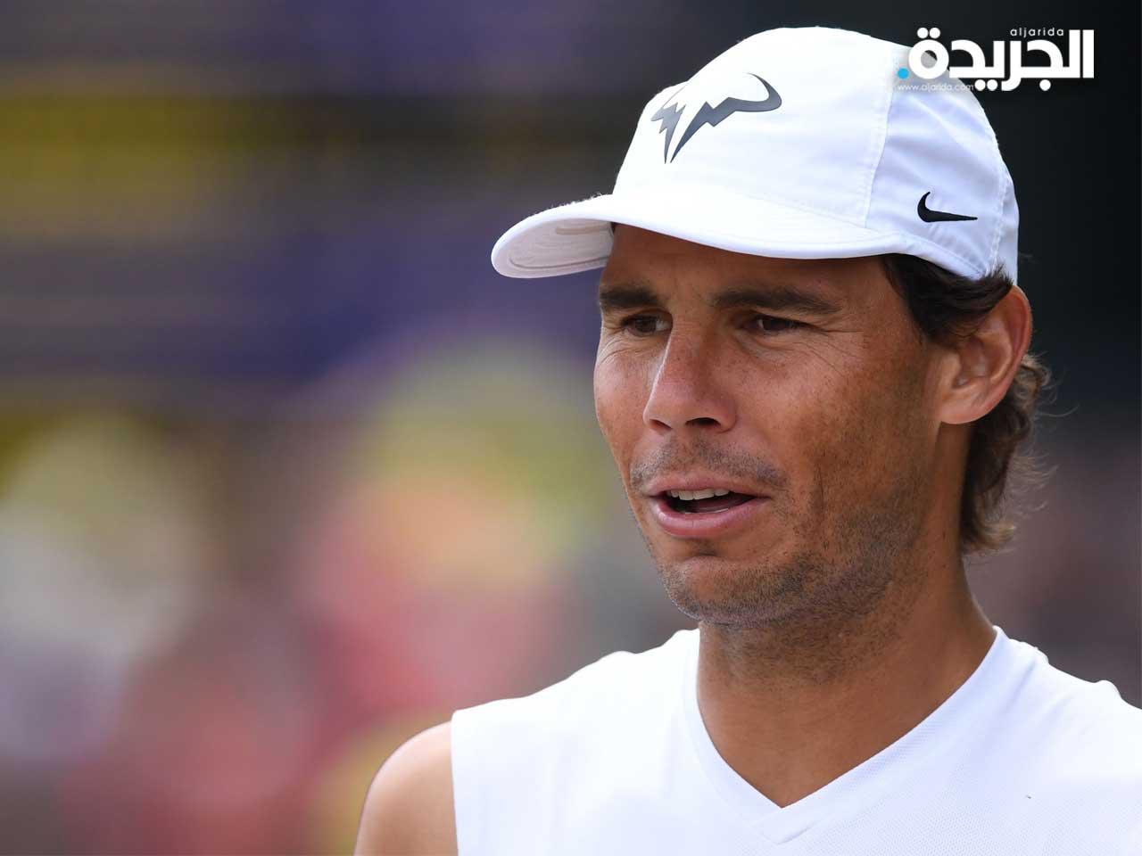 لاعب كرة المضرب الاسباني رافايل نادال