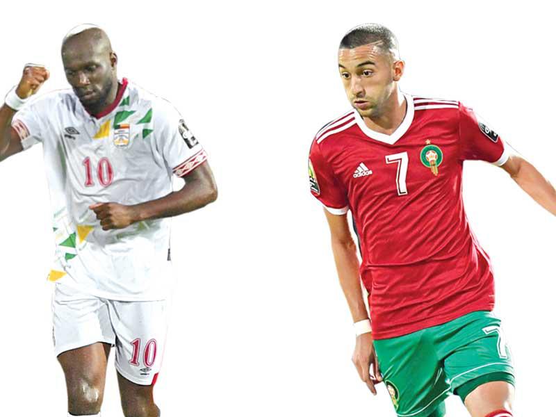 نجم المغرب حكيم و بوتي نجم بنين