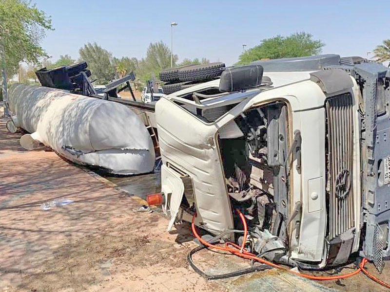 الصهريج بعد الحادث 