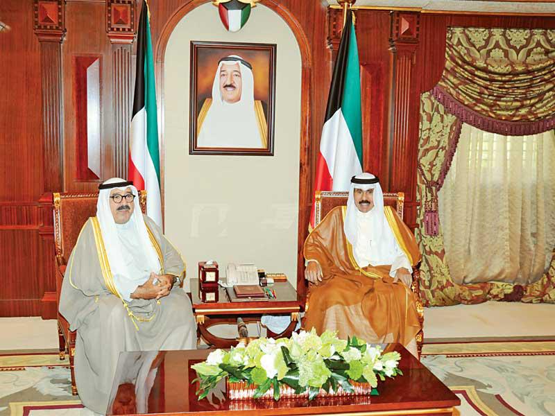 ولي العهد مستقبلاً ناصر الصباح أمس