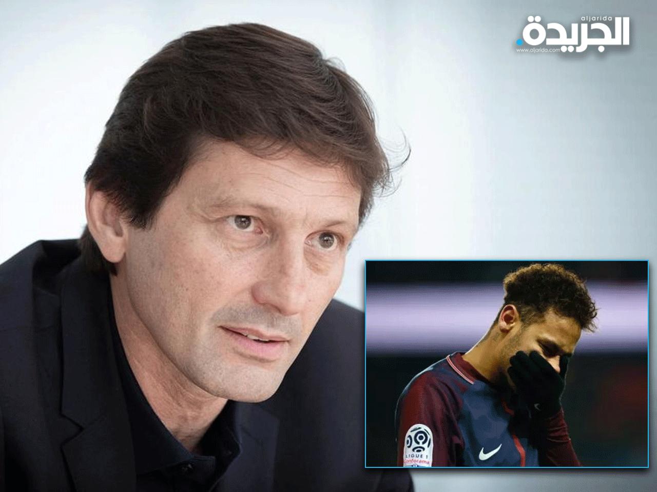 ليوناردو المدير الرياضي لباريس سان جرمان وفي الإطار النجم البرازيلي نيمار