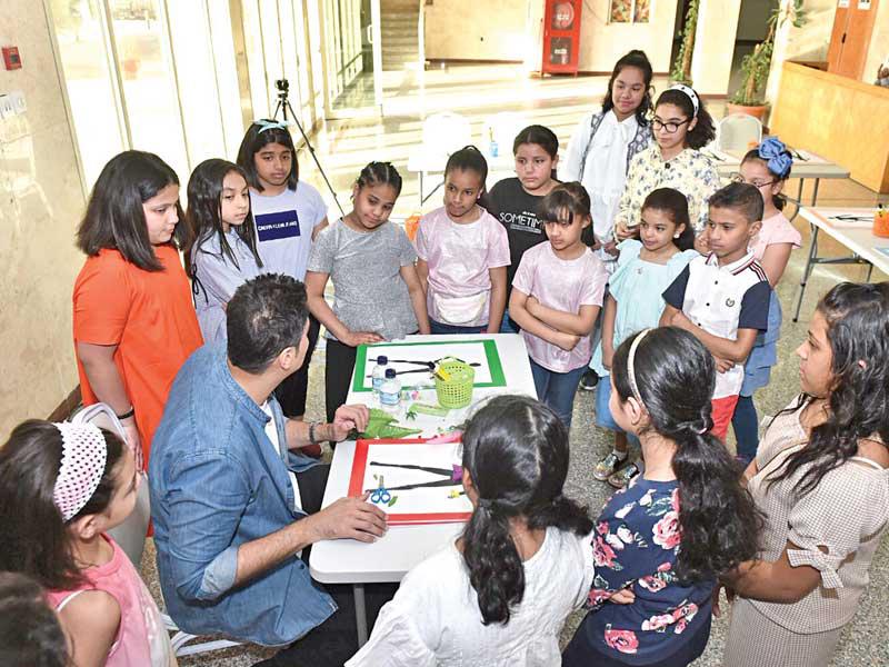 جانب من إحدى الورش في المهرجان 