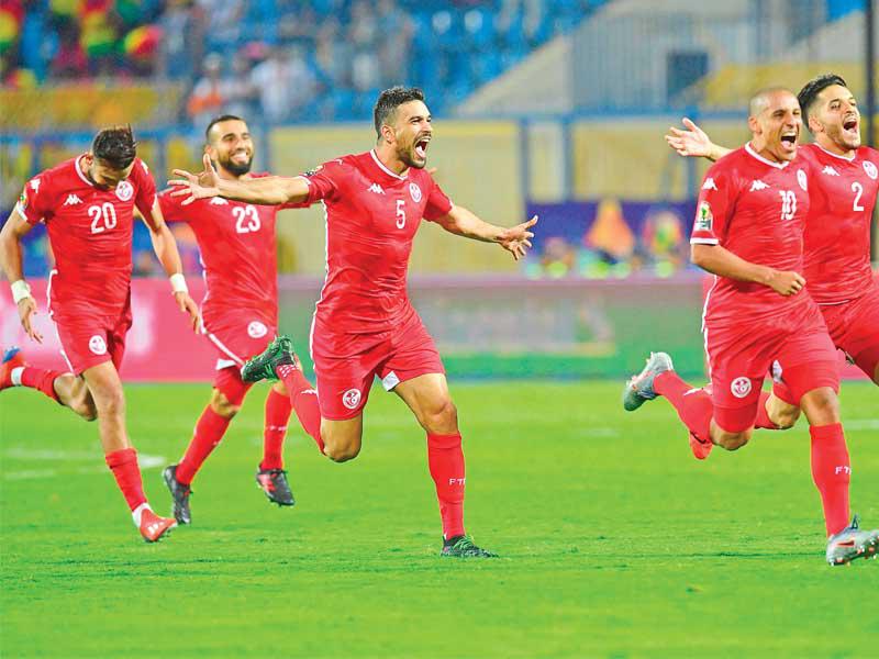 فرحة لاعبي تونس بالفوزn