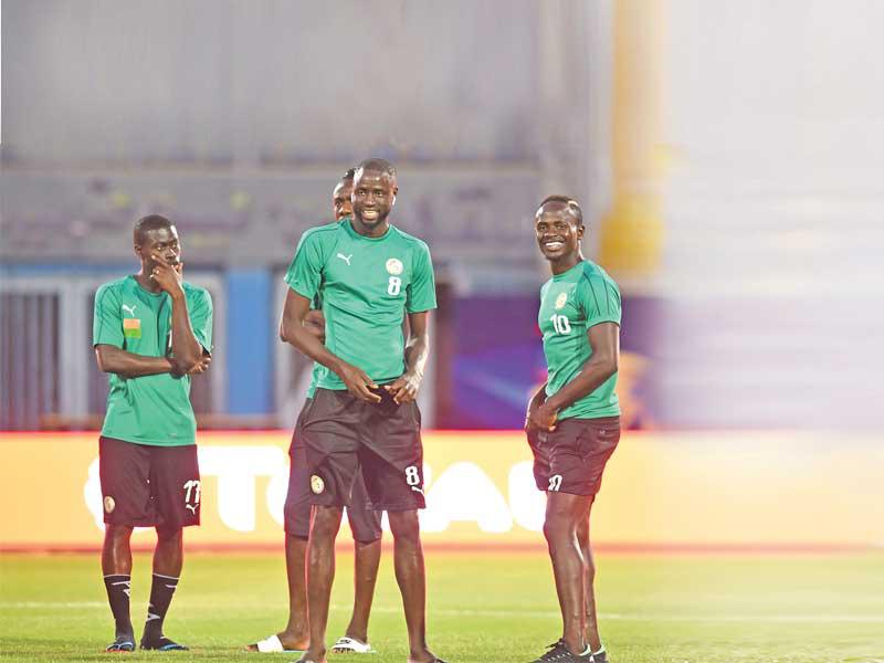 جانب من تدريبات السنغال